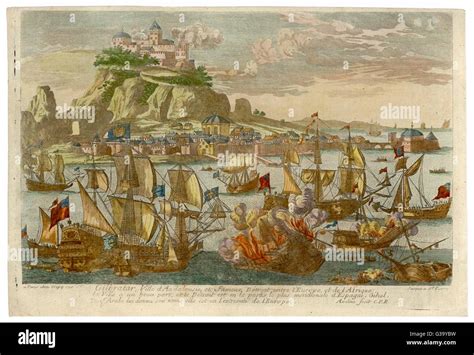The Battle of Malaga, 13 August 1704 - Isaac Sailmaker - WikiArt.org