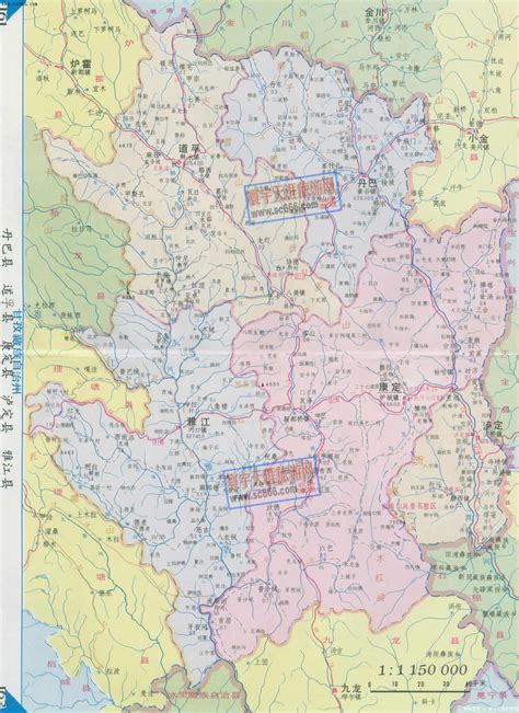 四川省甘孜藏族自治州旅游地图高清版_四川地图_初高中地理网