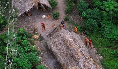 近日亚马逊雨林原始人被罕见拍摄到，被察觉后迅速消失|原始人|阿瓦|部落_新浪新闻