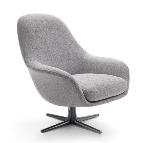 2019年新品上市 意大利Flexform 休闲椅Sveva Soft 玻璃钢内架不锈钢脚架软包面包椅办公居家商务椅
