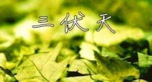 三伏天（节气名称） - 搜狗百科