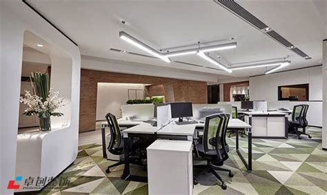 420平投资公司办公室装修实景案例欣赏-投资金融公司-卓创建筑装饰