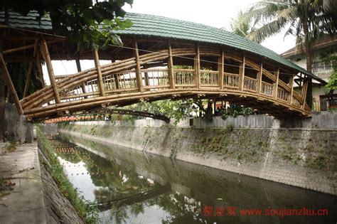 印度尼西亚的竹桥展示了可持续发展的基础设施-搜建筑网