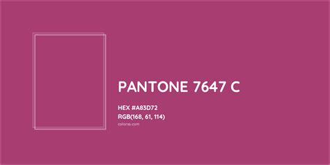 About PANTONE 7647 C Color - Color codes, similar colors and paints ...