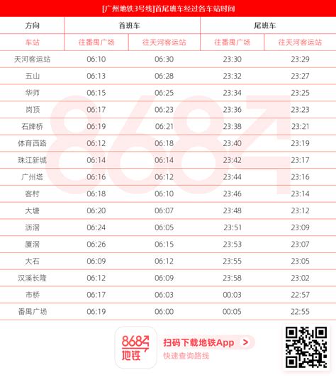 广州地铁3号线线路图_广州地铁3号线运营时间_广州地铁3号线站点_广州地铁3号线