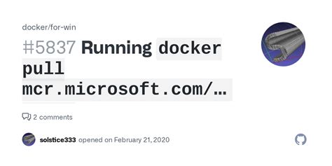 Running `docker pull mcr.microsoft.com/windows/nanoserver:1709-amd64 ...