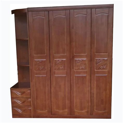 厂家直销整体衣柜中式对开门实木衣柜三四五六门加顶橡胶木储物柜-阿里巴巴