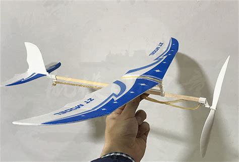 雷鸟橡皮筋动力飞机 科技小制作DIY拼装滑翔机科学实验器材料-阿里巴巴