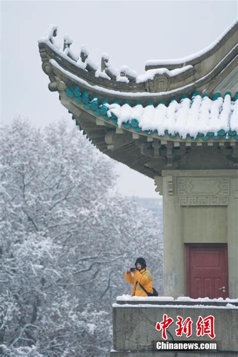 航拍武汉大学雪景：青瓦白雪相映成画_新浪图片