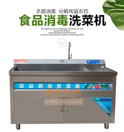 洗菜机-双槽洗菜机TJ-200-2 - 广州市九盈机械设备有限公司