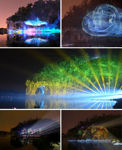 桂林高端夜间文化旅游项目《象山传奇》_深圳科视光影智能技术有限公司