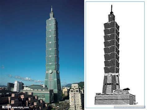 台湾标志性建筑101大楼高清图片下载_红动中国