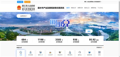 浙江丽水市“丽即兑—政策找企业”系统正式启用-中国网