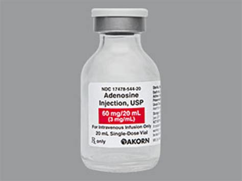 Rx Item-Adenosine 3Mg/ml Vial 20ml By Akorn Pharma