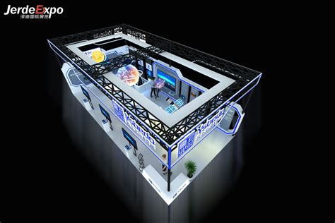 贵州工博会96㎡展览展示设计图_工博会展会设计图-泽迪展台搭建