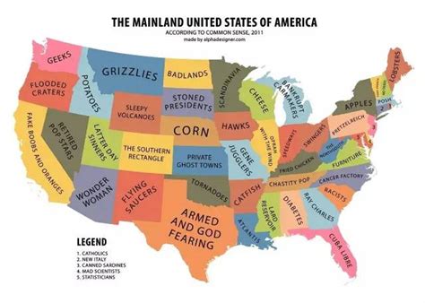 读懂28张趣味地图，5分钟全面了解美国各州特色