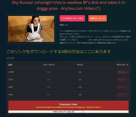 【無料】AnySexの動画を高品質でダウンロード・保存する方法 | douga-hozon