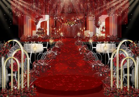 婚礼设计3D效果图|空间|舞台美术|南言竹 - 原创作品 - 站酷 (ZCOOL)