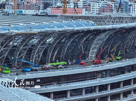 广东广州：白云火车站建设如火如荼【3】--图片频道--人民网