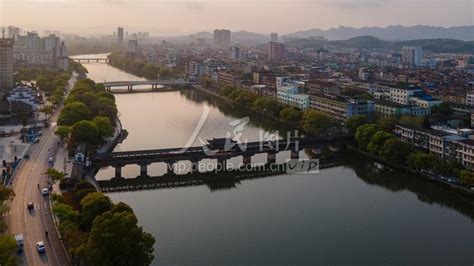 浙江永康：全国最长古廊桥——西津桥-人民图片网