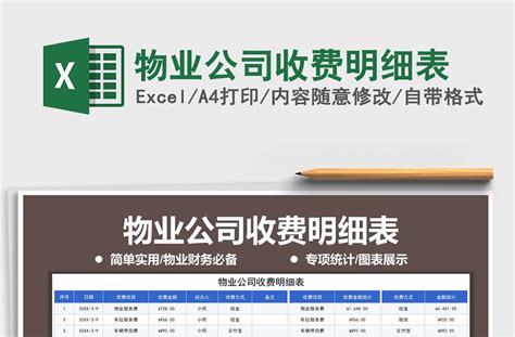 2021年物业公司收费明细表-Excel表格-办图网