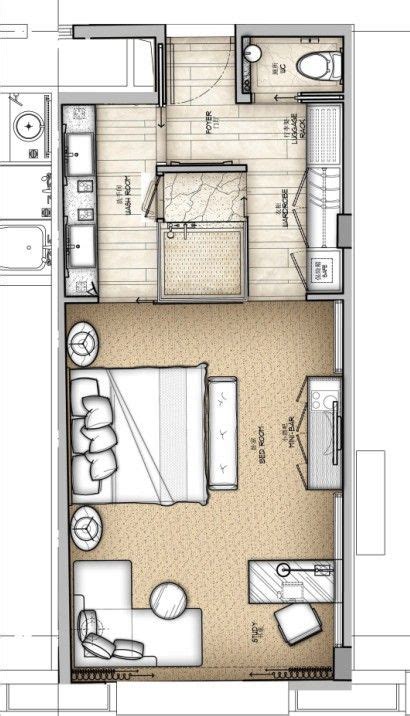 最新家装单身公寓平面图大全 – 设计本装修效果图