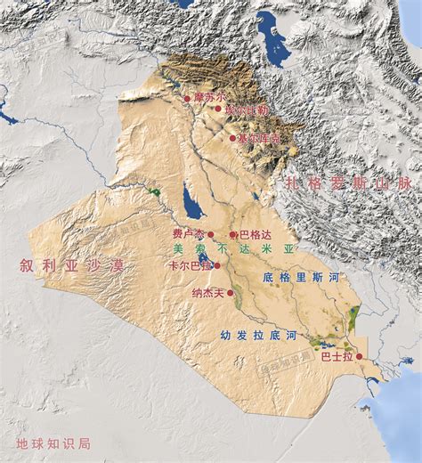 伊拉克地图图片