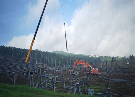 贵州六盘水滑雪场旱雪道钢结构工程-北京巨龙伟业钢结构工程有限公司