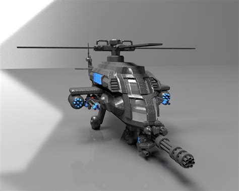 武装直升机|三维|机械/交通|里克杰克森 - 原创作品 - 站酷 (ZCOOL)