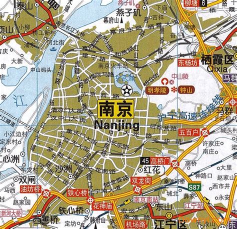 南京旅游地图图片