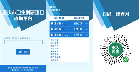 重庆市卫生科研项目查询平台今日上线！