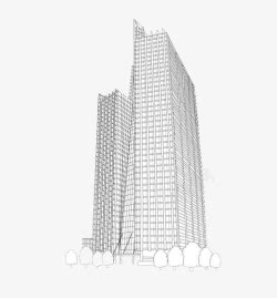 高楼城市简笔png图片免费下载-素材7xQPkkeka-新图网