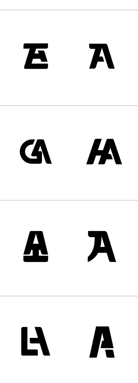 两个字母构成的logo练习|平面|标志|wangshen0127 - 原创作品 - 站酷 (ZCOOL)