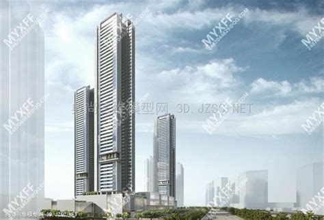 深圳天鹅湖花园三期 现代高层豪宅 SCDASU模型 SU建筑三维模型SU模型