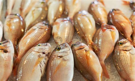 市场上有大量地中海新鲜鱼高清图片下载-正版图片502620526-摄图网