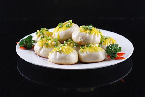 香葱生煎包,中国菜系,食品餐饮,摄影,汇图网www.huitu.com