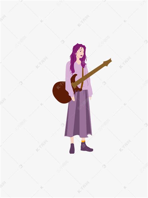 吉他女生头像温柔帅气