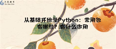 从基础开始学Python：常用包有哪些？有什么作用（常用的python包）-FINCLIP