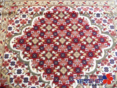 美式风格红色波西米亚花纹图案地毯贴图-高端定制_威廉高尔(云织设)官网