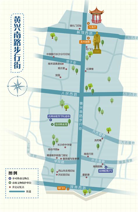 长沙天心区旅游地图设计_yuyangTany-站酷ZCOOL
