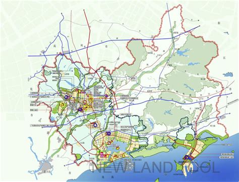 茂名最新西城规划图,茂名2035规划图,茂名市西城片区规划图_大山谷图库