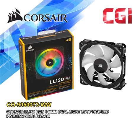 Corsair LL140 พัดลมระบายความร้อน RGB 140 มม. PWM (CO-9050073-WW ...