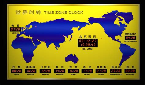 世界时区图图片