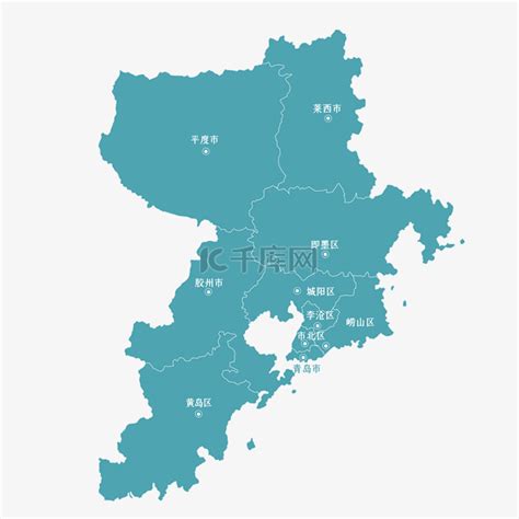 青岛地图图片-青岛地图图片素材免费下载-千库网