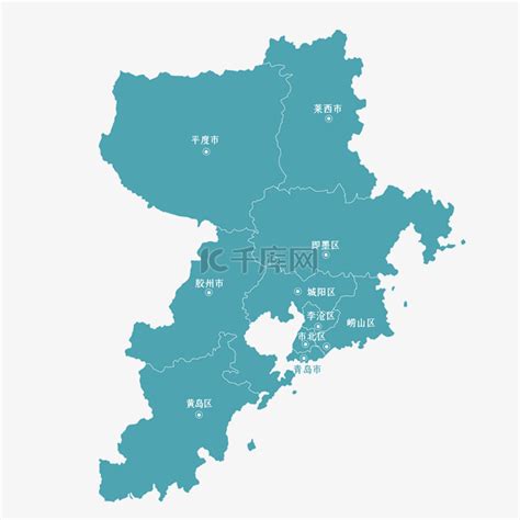 青岛的地图图片