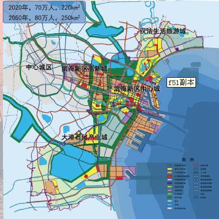 天津滨海新区主要由哪几个区组成的？