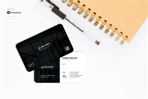 首席运营官商业名片设计模板 Vision – Corporate Business Card RY – 设计小咖