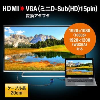 AD-HD24VGA 変換アダプタ サンワサプライ 0.2m - 【通販モノタロウ】