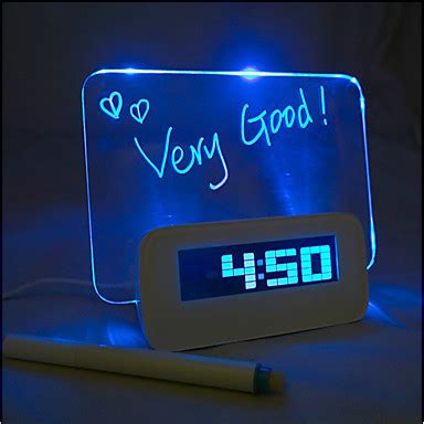 Foro luz azul reloj despertador digital con 4 hub usb puerto (USB ...