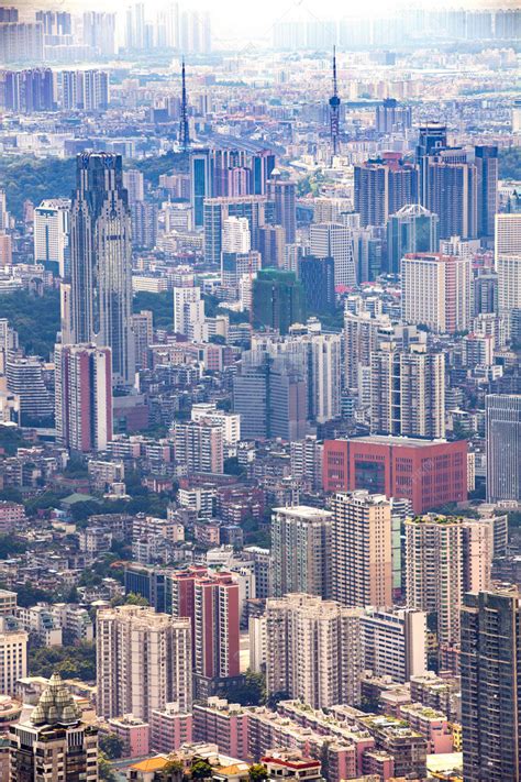 俯瞰繁华的广州城市摄影图高清摄影大图-千库网